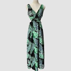 Women’s Tropical Print Maxi Dress